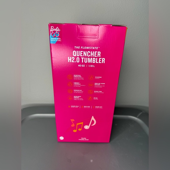 Limited Edition Barbie 60s Twist ‘N Turn Stanley Cup 40 oz Quencher Tumbler H2.0 - Picture 3 of 4